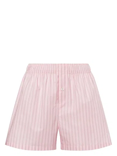 Philosophy Di Lorenzo Serafini Striped Pyjama Bottoms In Pink