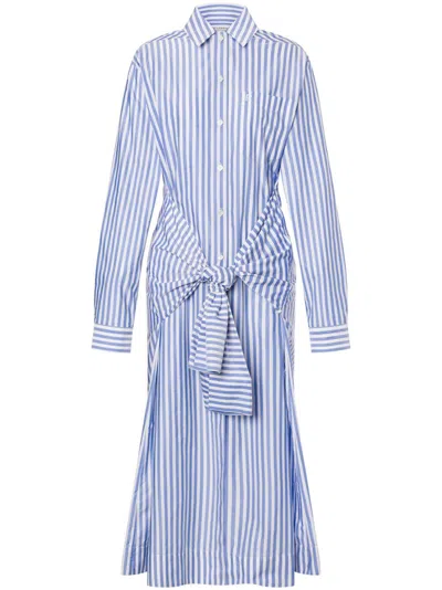 PHILOSOPHY DI LORENZO SERAFINI STRIPED SHIRT DRESS