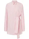 Philosophy Di Lorenzo Serafini Striped Shirt Dress In Pink