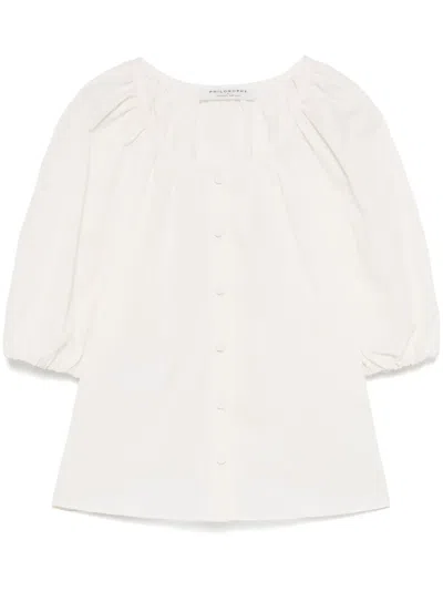 Philosophy Di Lorenzo Serafini Striped Shirt In Neutrals
