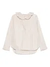 Philosophy Di Lorenzo Serafini Striped Shirt With Ruffles