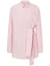 Philosophy Di Lorenzo Serafini Striped Short Chemiser Dress With Belt