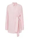 Philosophy Di Lorenzo Serafini Striped Short Chemiser Dress With Belt