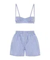 Philosophy Di Lorenzo Serafini Striped Shorts Set (set Of Two)