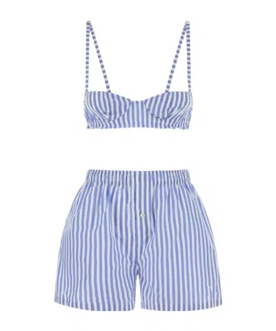 Philosophy Di Lorenzo Serafini Striped Shorts Set (set Of Two)