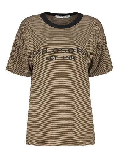 PHILOSOPHY DI LORENZO SERAFINI STRIPED T-SHIRT