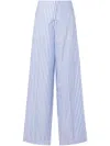 Philosophy Di Lorenzo Serafini Striped Trousers In Blue