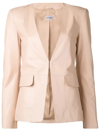 Philosophy Di Lorenzo Serafini Structured Blazer In Pink