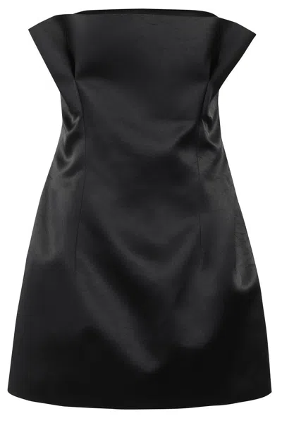 Philosophy Di Lorenzo Serafini Black Flared Mini Dress