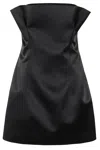 Philosophy Di Lorenzo Serafini Strapless Duchesse Mini Dress In Black
