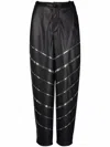 Philosophy Di Lorenzo Serafini Stud-embellished Tapered Trousers In Black