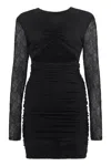 Philosophy Di Lorenzo Serafini Lace Dress With Cut-out Detail In Black