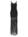 Philosophy Di Lorenzo Serafini Suede Effect Woven Tape Midi Dress