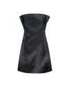 Philosophy Di Lorenzo Serafini Strapless Duchesse Mini Dress In Black