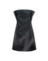 Philosophy Di Lorenzo Serafini Strapless Duchesse Mini Dress In Black