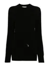 Philosophy Di Lorenzo Serafini Wool And Cashmere Blend Knit Sweater In Black