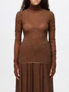 Philosophy Di Lorenzo Serafini Long-sleeved High-neck T-shirt In Braun