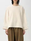 Philosophy Di Lorenzo Serafini Ivory Sweatshirt With Feathers In Ivory