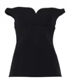 Philosophy Di Lorenzo Serafini Sweetheart Neck Blouse In Black