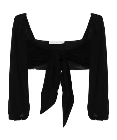 Philosophy Di Lorenzo Serafini Sweetheart-neck Top In Black