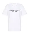 Philosophy Di Lorenzo Serafini Lettering Print T-shirt In White