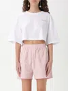 Philosophy Di Lorenzo Serafini Cropped White T-shirt