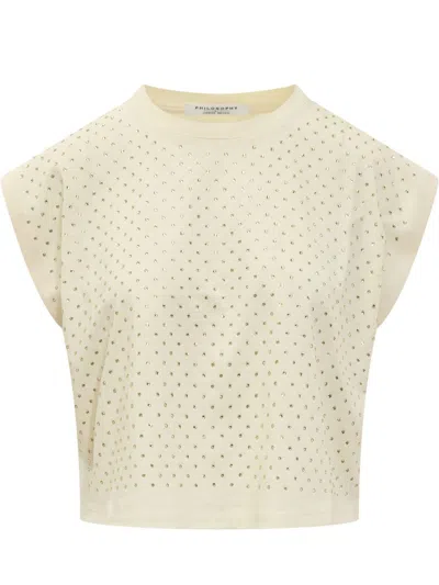 Philosophy Di Lorenzo Serafini T-shirt With Rhinestones