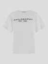 Philosophy Di Lorenzo Serafini Lettering Print T-shirt In White