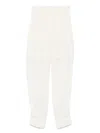 Philosophy Di Lorenzo Serafini Tailored White Trousers With Rolled Cuffs In White