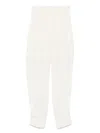 Philosophy Di Lorenzo Serafini Tailored White Trousers With Rolled Cuffs In White