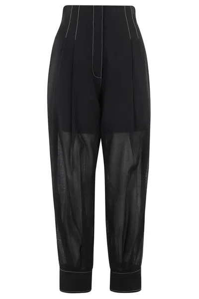 PHILOSOPHY DI LORENZO SERAFINI TAILORED WOOL BLEND TROUSERS