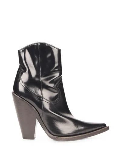 Philosophy Di Lorenzo Serafini Tapered Cone-heel Boots In Black