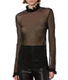 Philosophy Di Lorenzo Serafini Techno Chiffon Blouse In Black In Black