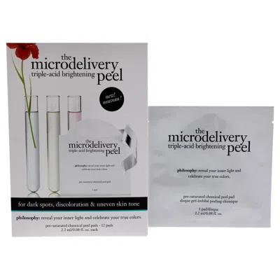 Philosophy Di Lorenzo Serafini The Microdelivery Triple-acid Brightening Peel Pad By Philosophy For Unisex - 12 Pc Pads