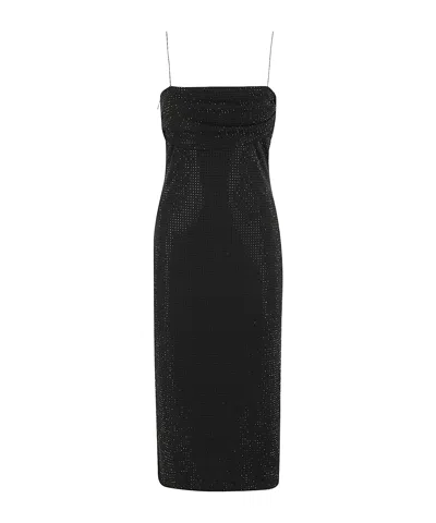 Philosophy Di Lorenzo Serafini Thin Shoulder Strap Dress In Nero
