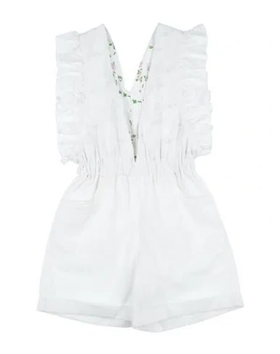 Philosophy Di Lorenzo Serafini Babies'  Toddler Girl Jumpsuit White Size 4 Cotton