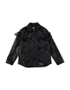 Philosophy Di Lorenzo Serafini Toddler Girl Shirt Black Size 4 Polyurethane, Viscose In Black