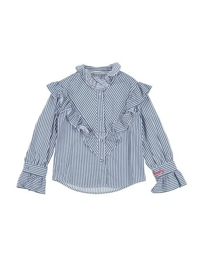 Philosophy Di Lorenzo Serafini Babies'  Toddler Girl Shirt Navy Blue Size 3 Cotton
