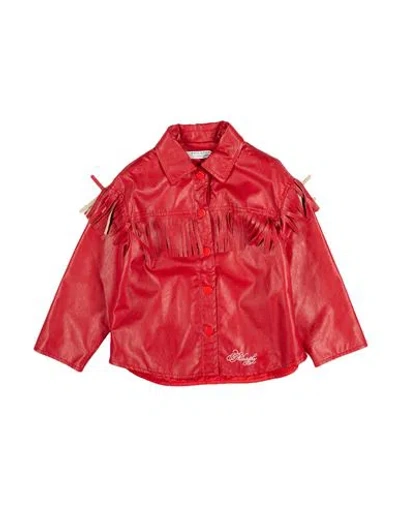 Philosophy Di Lorenzo Serafini Babies'  Toddler Girl Shirt Red Size 4 Polyurethane, Viscose