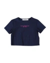 Philosophy Di Lorenzo Serafini Toddler Girl T-shirt Midnight Blue Size 4 Polyamide, Elastane In Blue