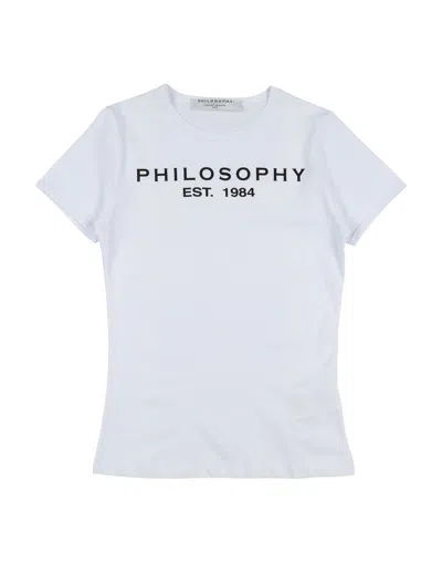 Philosophy Di Lorenzo Serafini Babies'  Toddler Girl T-shirt White Size 4 Cotton