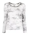 Philosophy Di Lorenzo Serafini Toile De Jouy-print Top In Blue