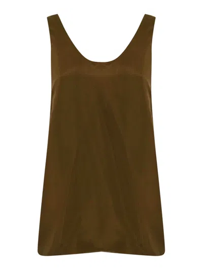 PHILOSOPHY DI LORENZO SERAFINI SILK CAMISOLE TOP