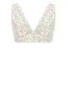 Philosophy Di Lorenzo Serafini White Top With All-over Sequins In Tech Fabric Woman In Beige