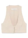 Shop Philosophy Di Lorenzo Serafini Top Etamine Clothing In Beige