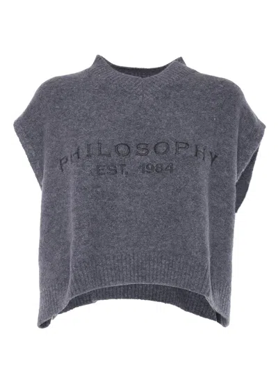 Philosophy Di Lorenzo Serafini Top In Gray