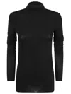 Philosophy Di Lorenzo Serafini Roll-neck Side-slit Top In Nero
