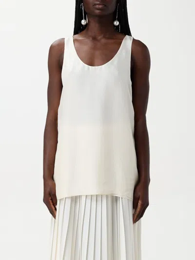 Philosophy Di Lorenzo Serafini Top  Woman Color Yellow Cream