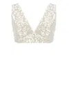 Philosophy Di Lorenzo Serafini Ivory All-over Paillettes Sleeveless Top In Ivory