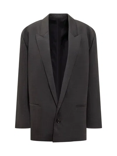Philosophy Di Lorenzo Serafini Tropical Wool Oversize Blazer In Grey